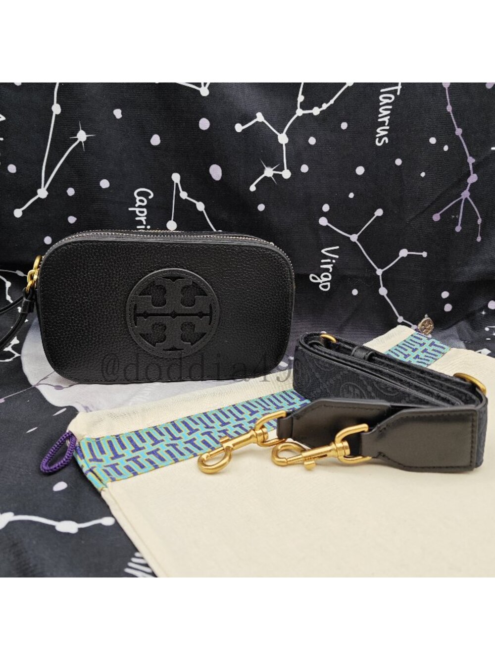 Tory burch MINI MILLER CROSSBODY BAG black
